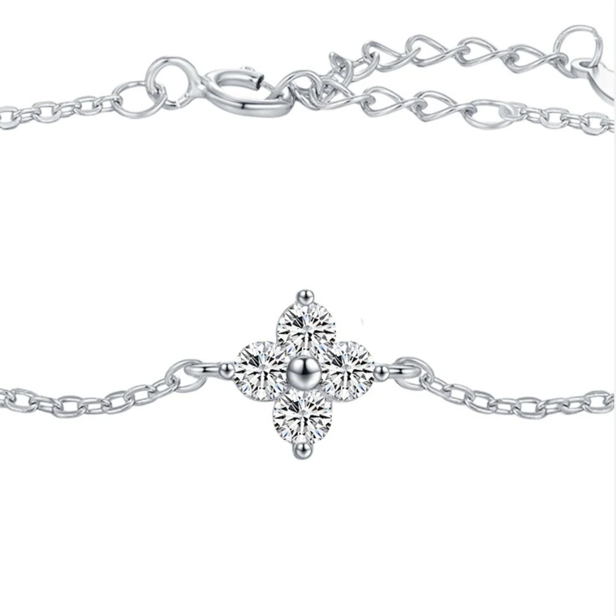 detalhes pulseira clover
