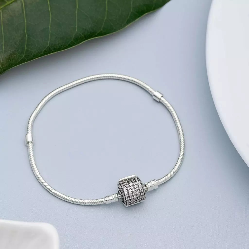 pulseira berloque prata 925