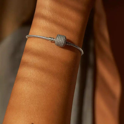 pulseira berloque em prata